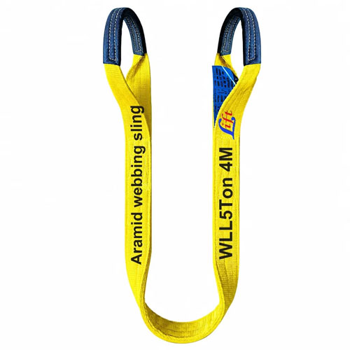 Flame-resistant aramid webbing sling belt